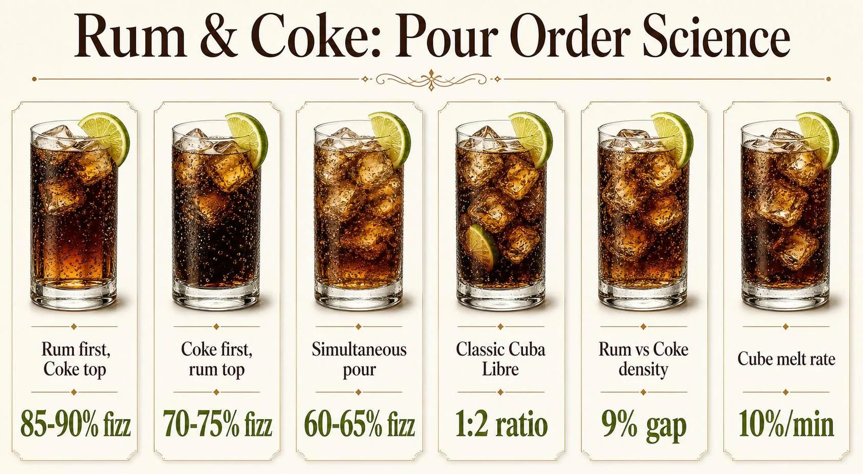 Rum & Coke: Pour Order Science — key facts at a glance