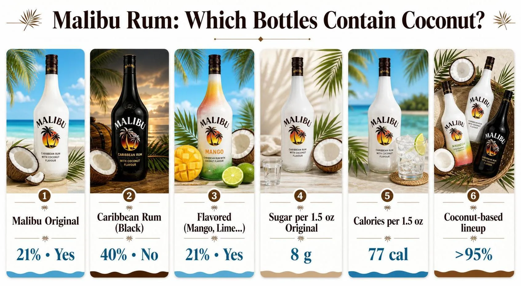 Malibu Rum: Which Bottles Contain Coconut? — key facts at a glance