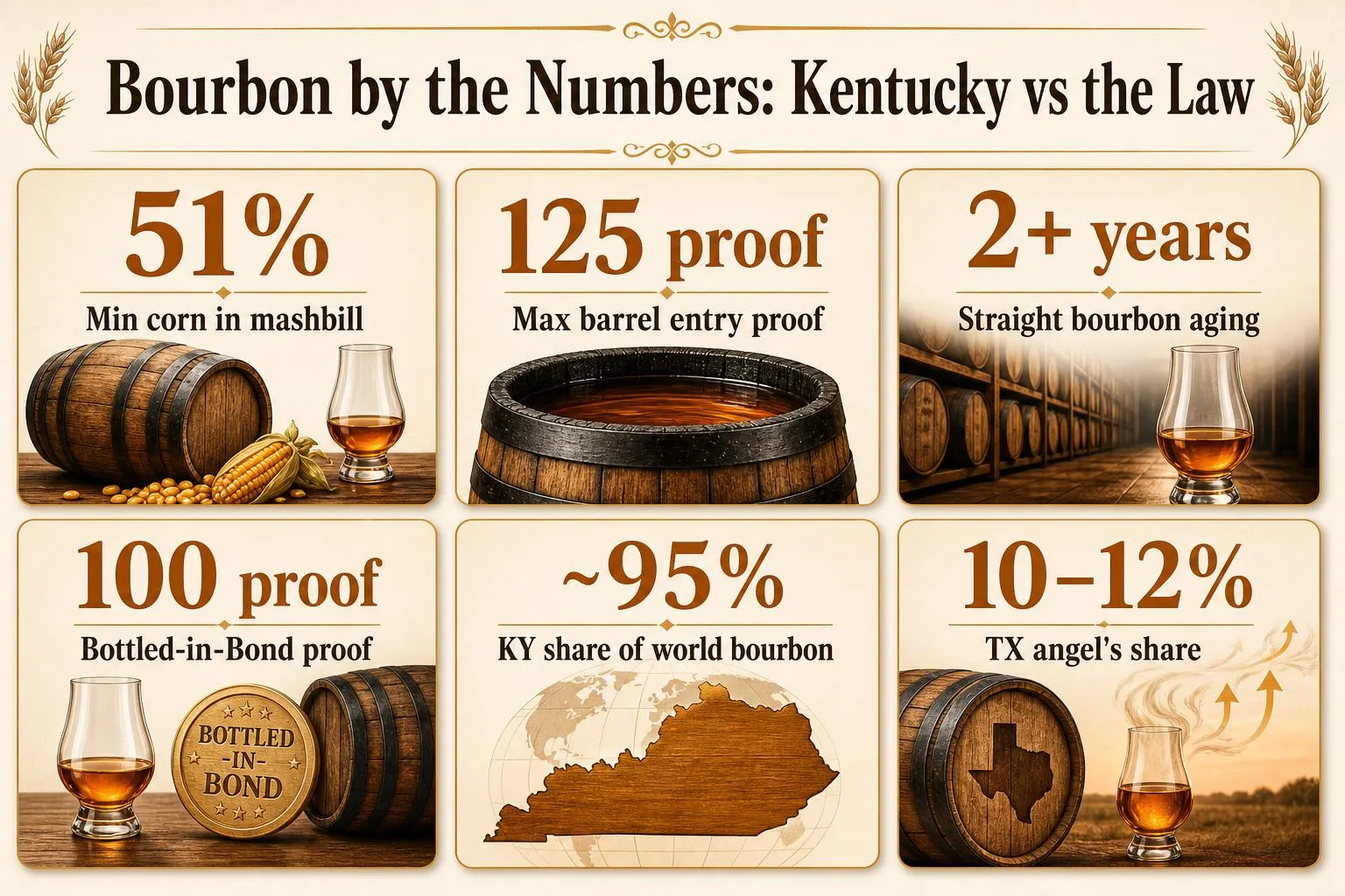 Bourbon by the Numbers: Kentucky vs the Law — key facts at a glance