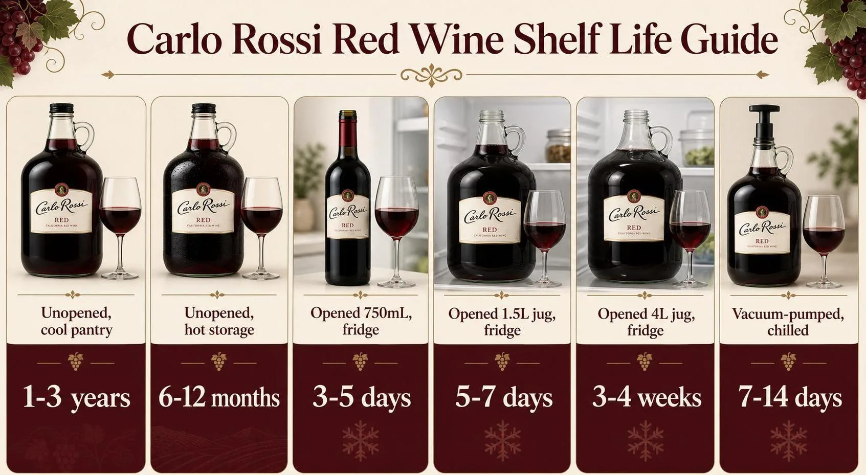 Does Carlo Rossi Red Wine Expire? 1 Carlo Rossi Red Wine Shelf Life Guide — key facts at a glance