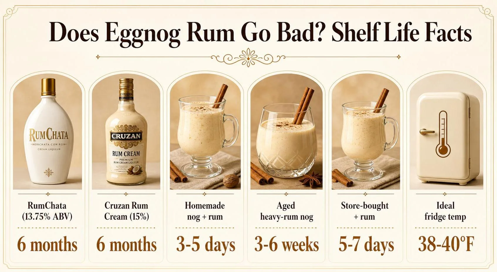Does Eggnog Rum Go Bad? Shelf Life Facts — key facts at a glance