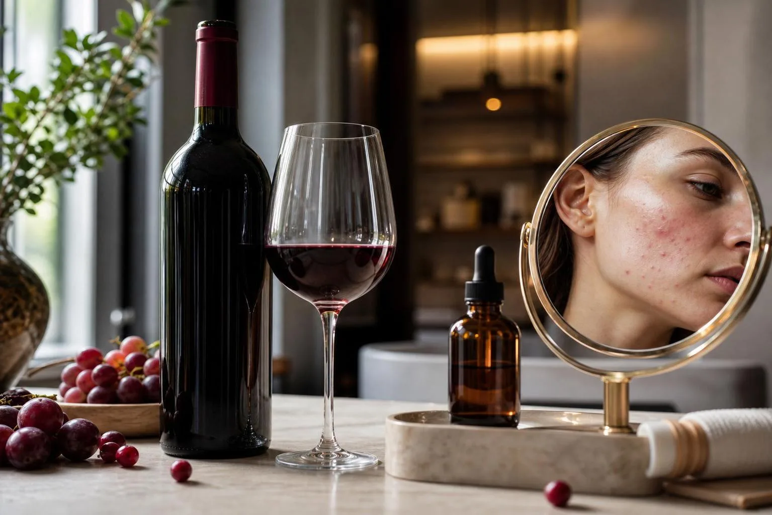 Does Red Wine Cause Acne