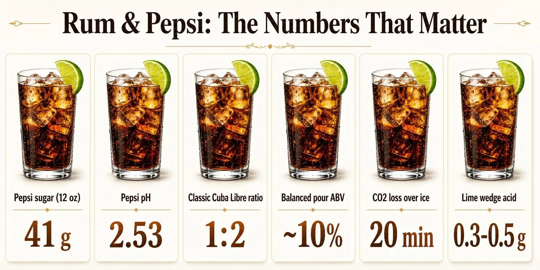 Rum & Pepsi: The Numbers That Matter — key facts at a glance