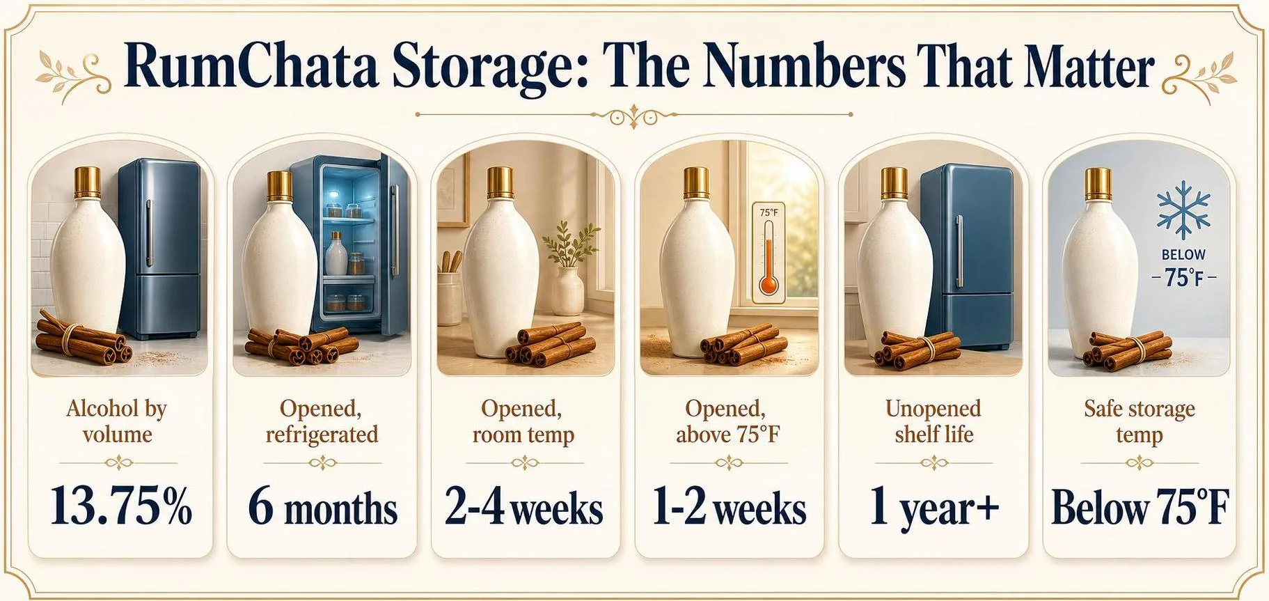 RumChata Storage: The Numbers That Matter — key facts at a glance