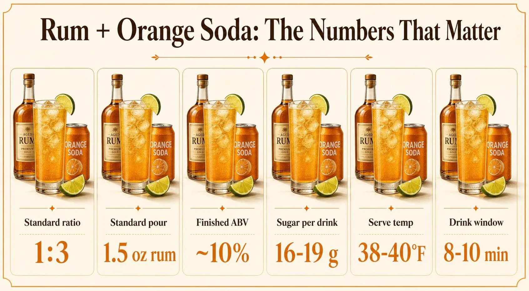 Does Rum Go With Orange Soda? 1 Rum + Orange Soda: The Numbers That Matter — key facts at a glance