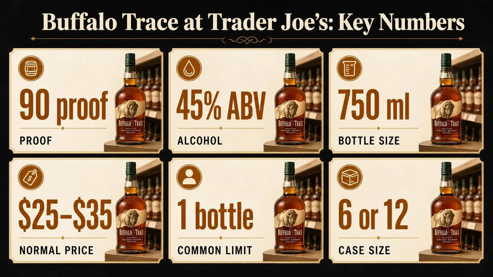 Does Trader Joe’S Sell Buffalo Trace Bourbon? 1 Buffalo Trace at Trader Joe’s: Key Numbers — key facts at a glance