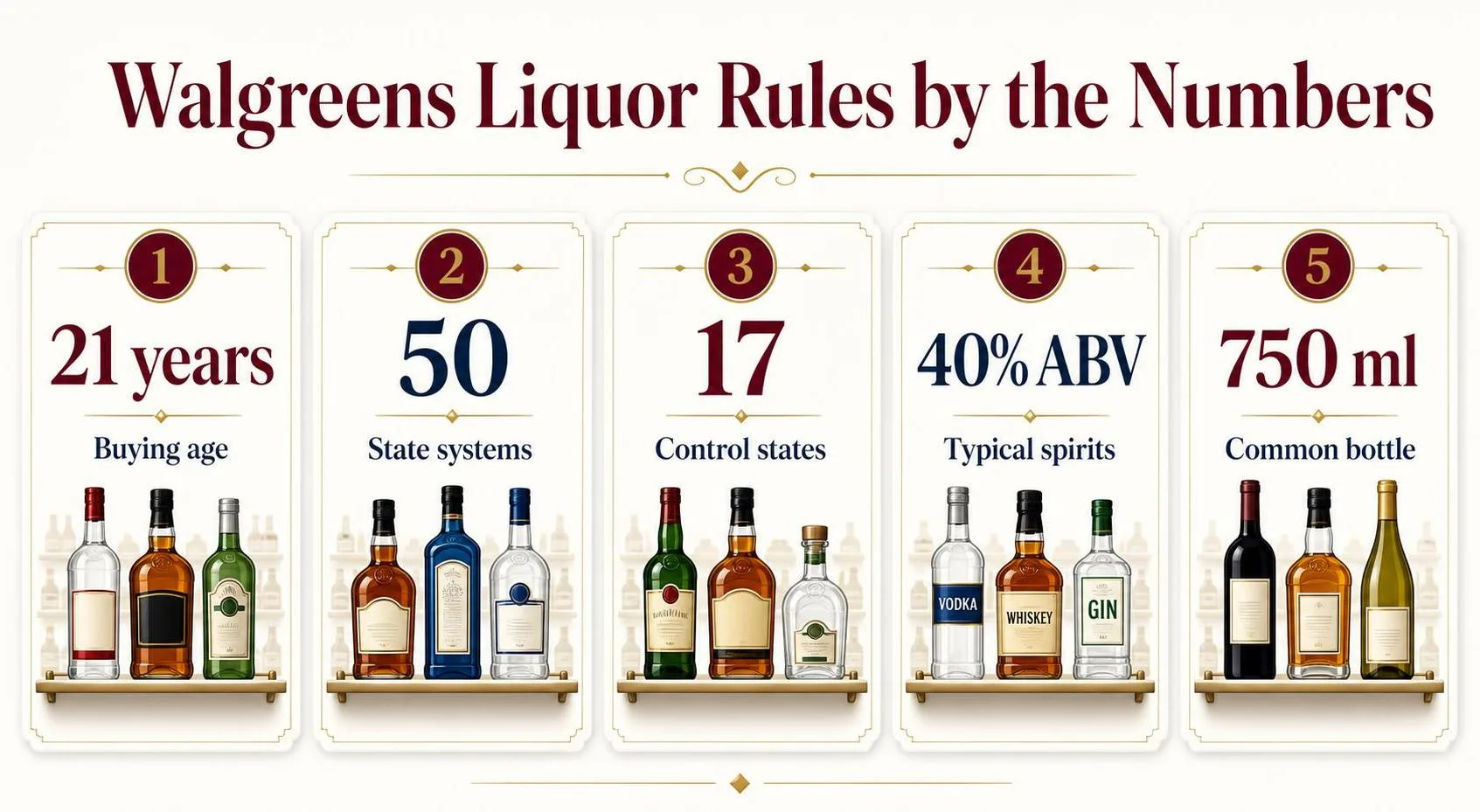 Does Walgreens Sell Liquor Like Spirits? Find Out Now 1 Walgreens Liquor Rules by the Numbers — key facts at a glance
