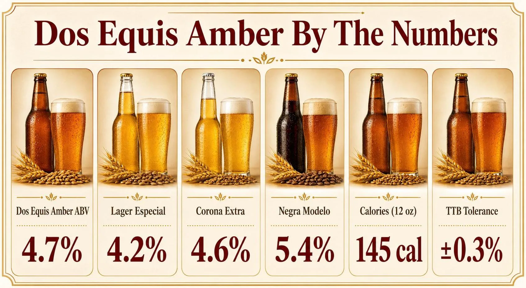 Dos Equis Amber By The Numbers — key facts at a glance