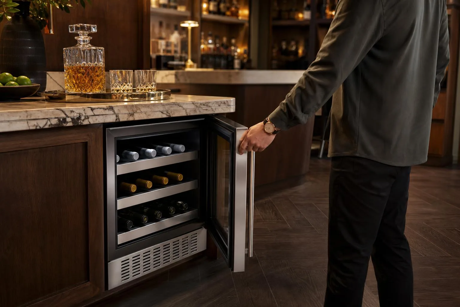 EdgeStar CWR532SZ Wine Cooler Review 2026 3 The EdgeStar CWR532SZ shown in everyday use at home, as tested by FlightWineBar