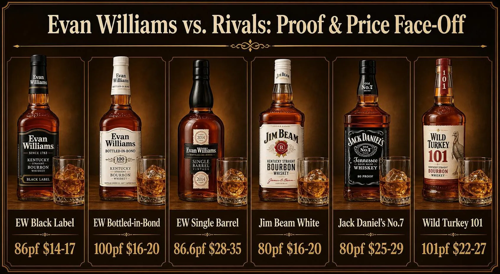 Evan Williams vs. Rivals: Proof & Price Face-Off — key facts at a glance