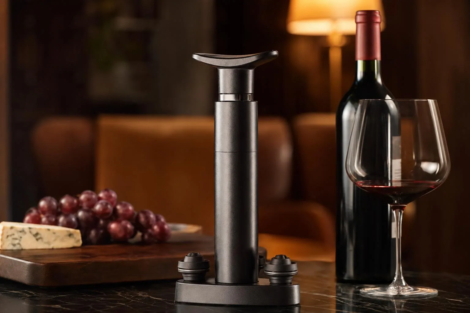 EZBASICS Wine Saver Vacuum Pump Review 2026 2 Close-up of the EZBASICS Wine Saver Vacuum Pump build quality, materials and finish during our review