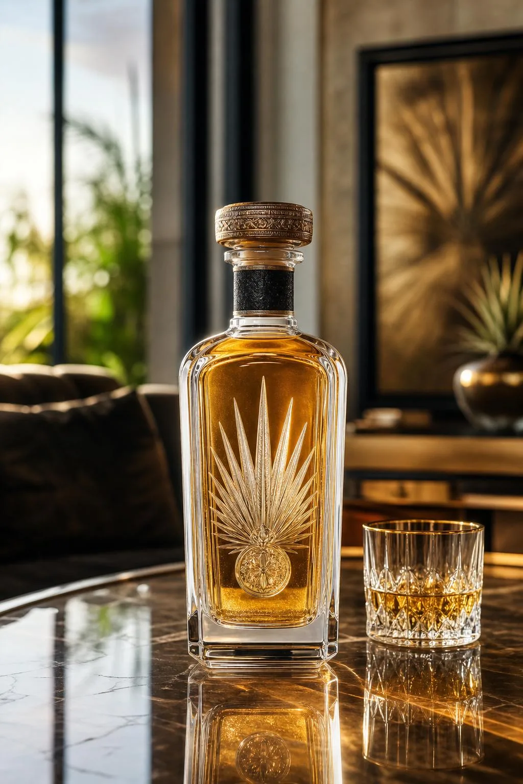 Fancy Tequila Bottle