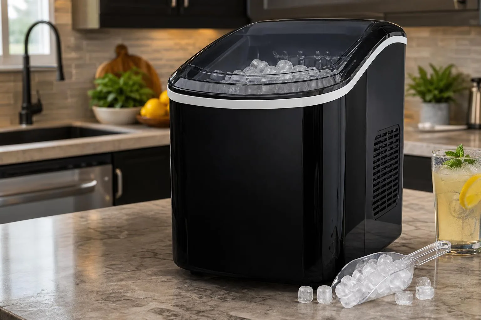 Frigidaire EFIC101-Black Ice Maker Review 2026 2 Close-up of the Frigidaire EFIC101-Black build quality, materials and finish during our review