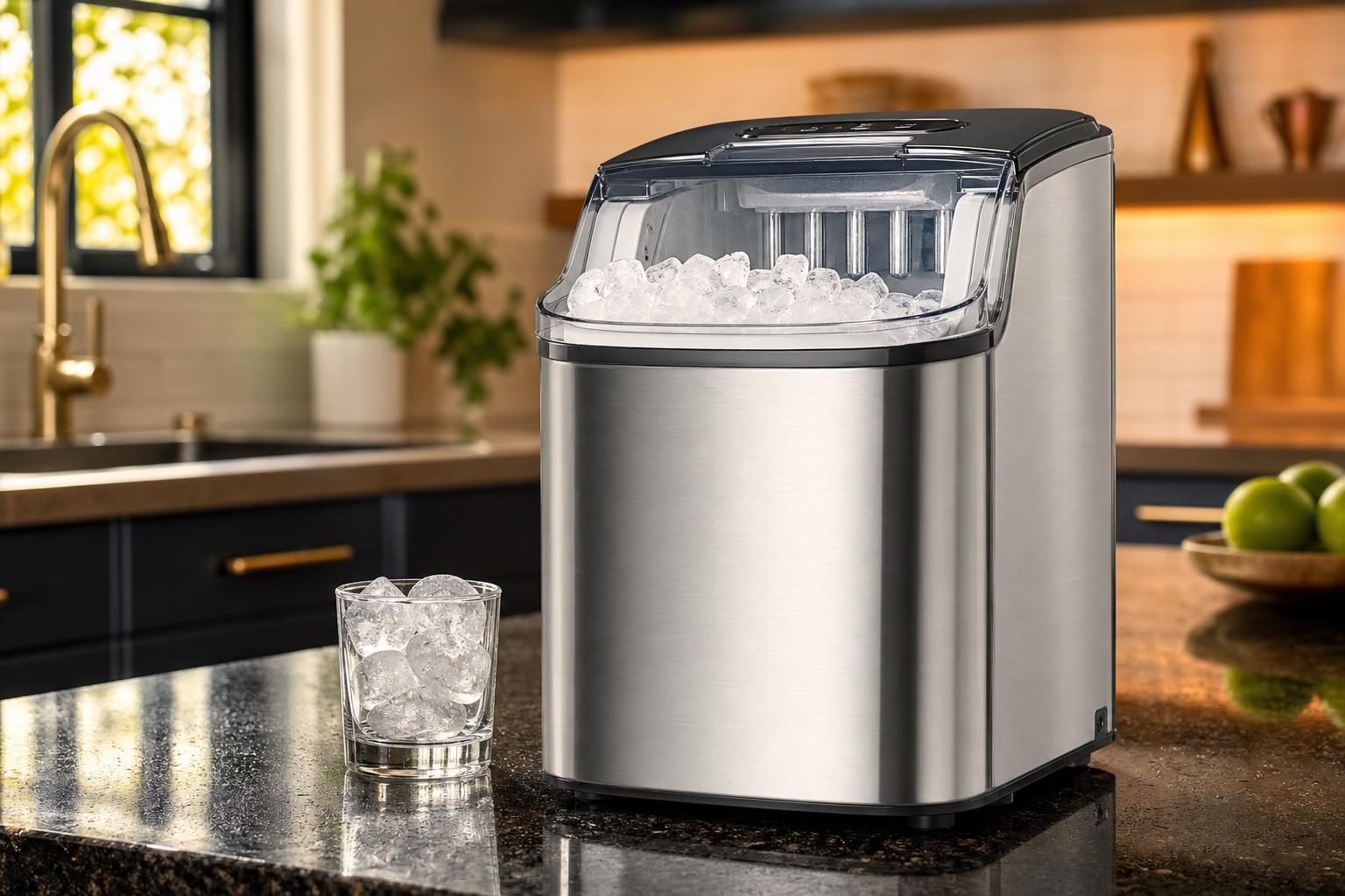 Frigidaire EFIC117-SS Ice Maker Review 2026 2 Close-up of the Frigidaire EFIC117-SS build quality, materials and finish during our review