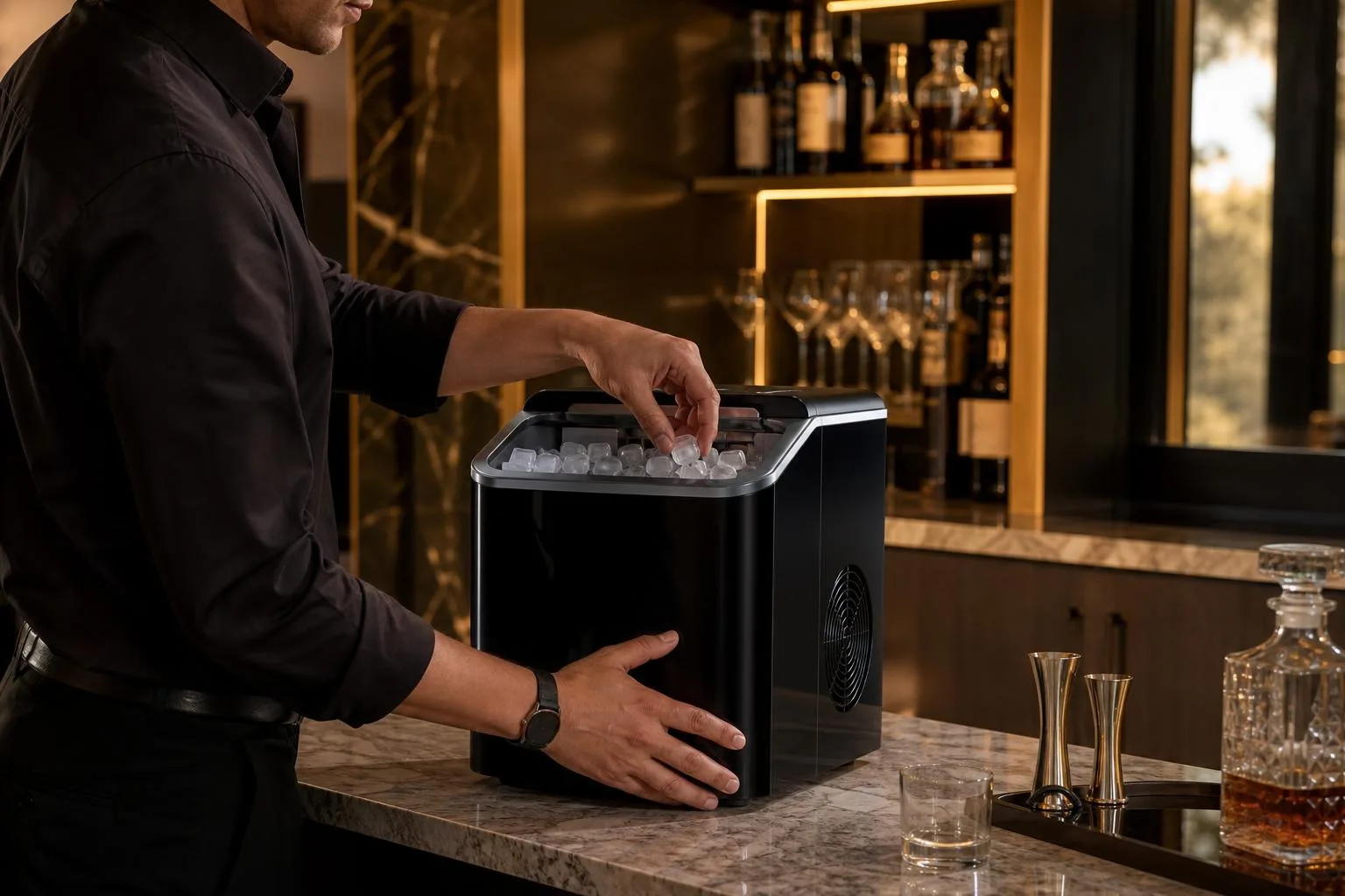 Haier HVTM16ABB 16-Bottle Wine Cellar Review (2026): Compact Quiet Storage 3 The Haier HVTM16ABB review shown in everyday use at home, as tested by FlightWineBar