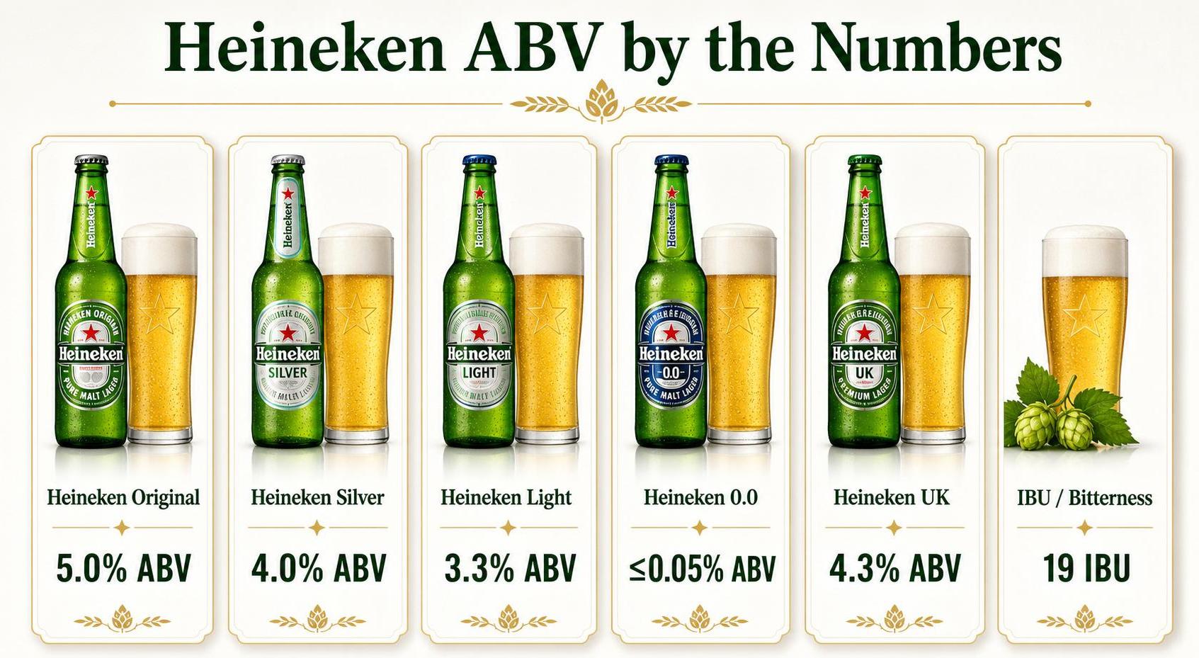 Heineken ABV by the Numbers — key facts at a glance