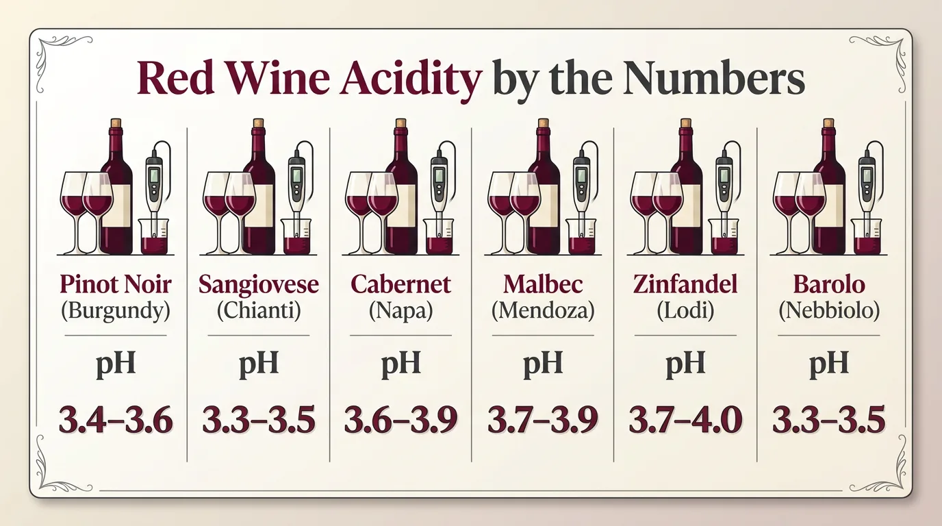 How Acidic Is Red Wine? 1 Red Wine Acidity by the Numbers — key facts at a glance