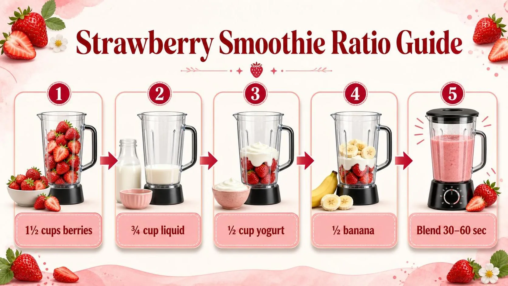 How Do I Make A Strawberry Smoothie? Incredibly Simple 1 Strawberry Smoothie Ratio Guide — key facts at a glance