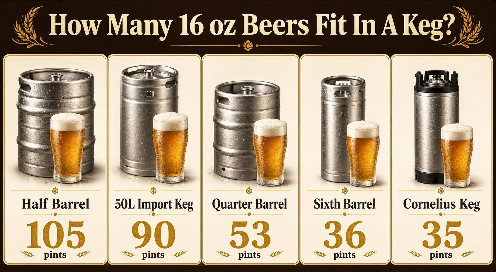 How Many 16 oz Beers Fit In A Keg? — key facts at a glance