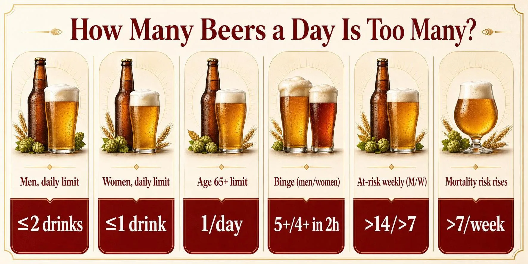 How Many Beers a Day is Too Many? A Real-Life, Honest Look at Drinking Limits 1 How Many Beers a Day Is Too Many? — key facts at a glance