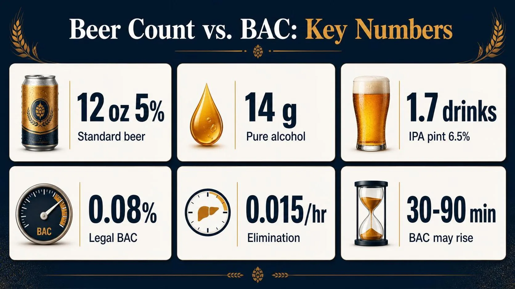 Beer Count vs. BAC: Key Numbers — key facts at a glance