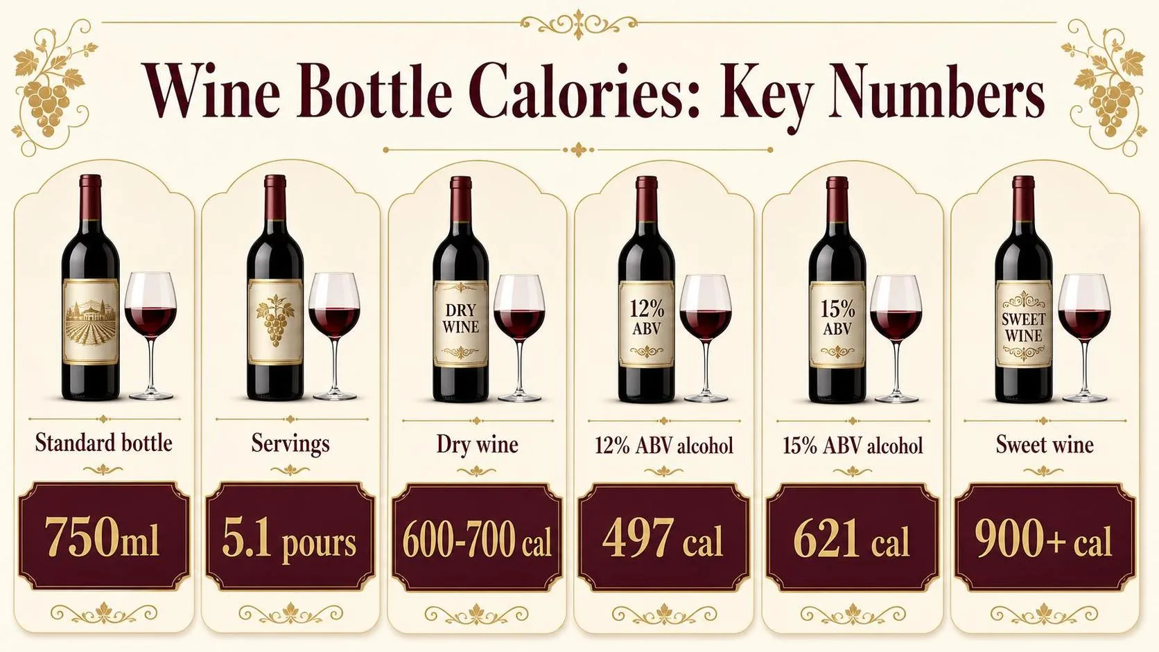 Wine Bottle Calories: Key Numbers — key facts at a glance