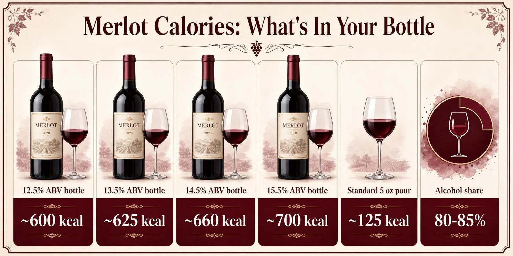Merlot Calories: What's In Your Bottle — key facts at a glance