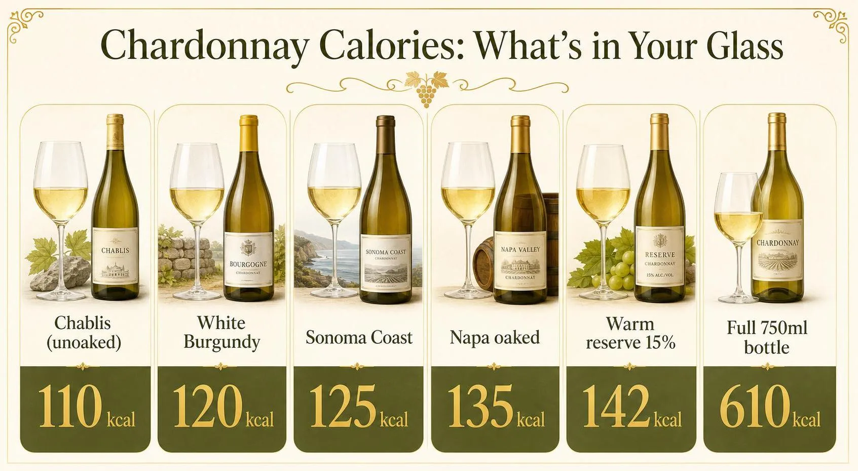 Chardonnay Calories: What's in Your Glass — key facts at a glance