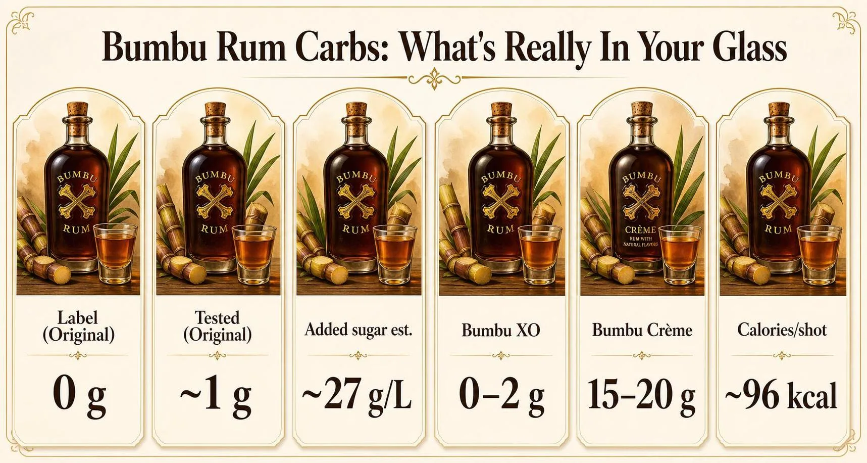 How Many Carbs In Bumbu Rum? 1 Bumbu Rum Carbs: What's Really In Your Glass — key facts at a glance