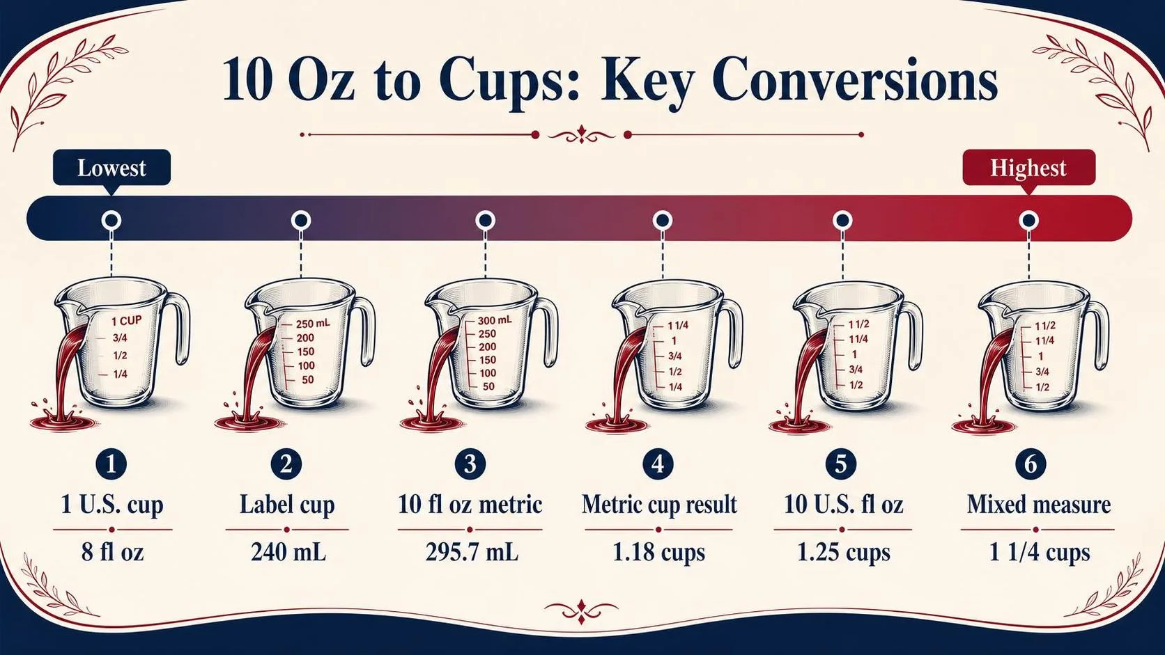 10 Oz to Cups: Key Conversions — key facts at a glance