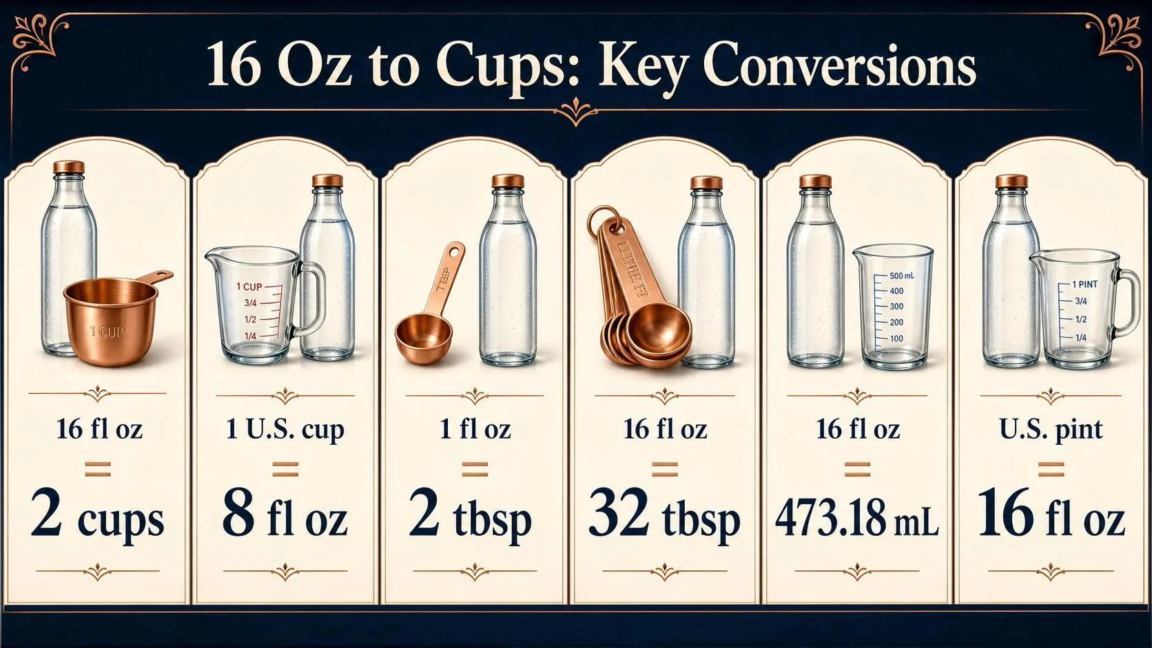 How Many Cups Is 16 Oz? 1 16 Oz to Cups: Key Conversions — key facts at a glance