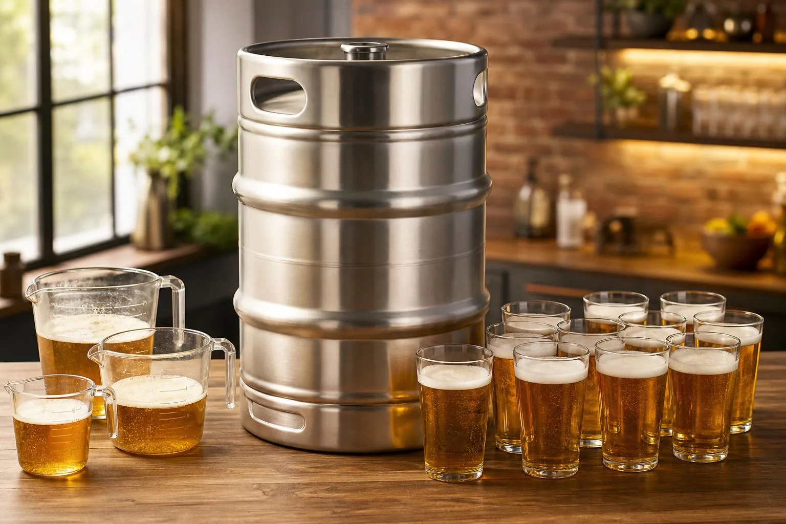 How Many Cups Of Beer In A Keg