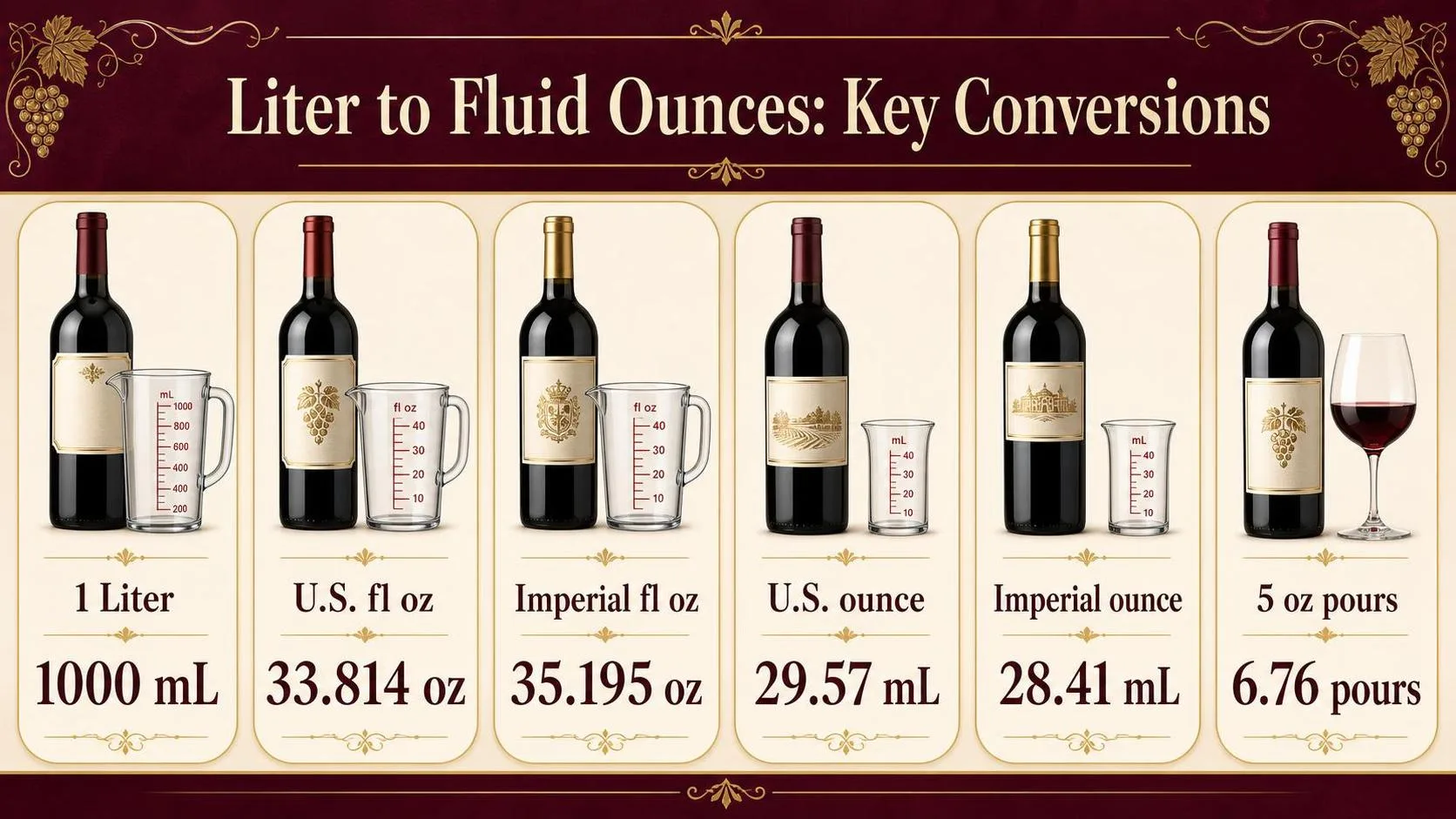 Liter to Fluid Ounces: Key Conversions — key facts at a glance