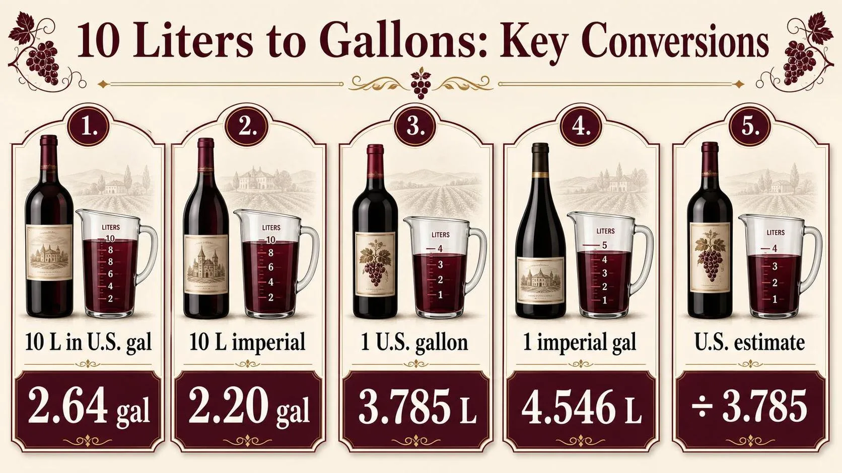 How Many Gallons Is 10 L? 1 10 Liters to Gallons: Key Conversions — key facts at a glance