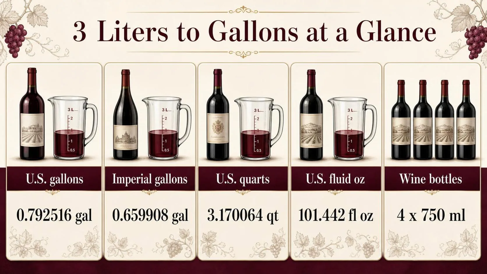 How Many Gallons Is 3 Liters? 1 3 Liters to Gallons at a Glance — key facts at a glance
