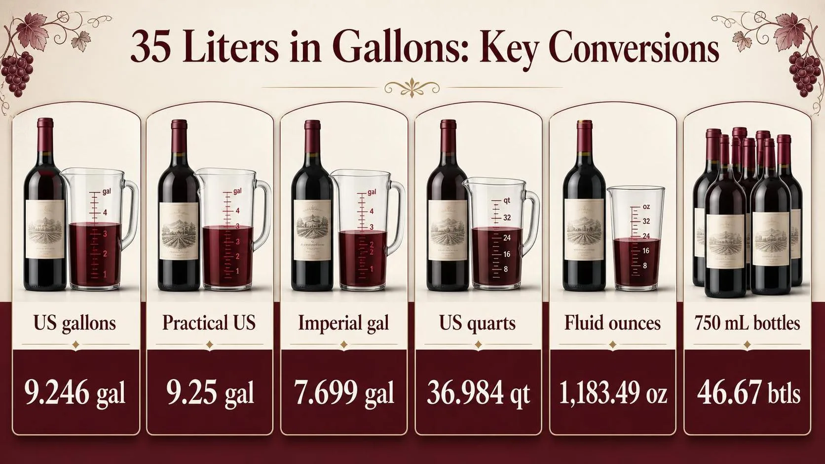 35 Liters in Gallons: Key Conversions — key facts at a glance