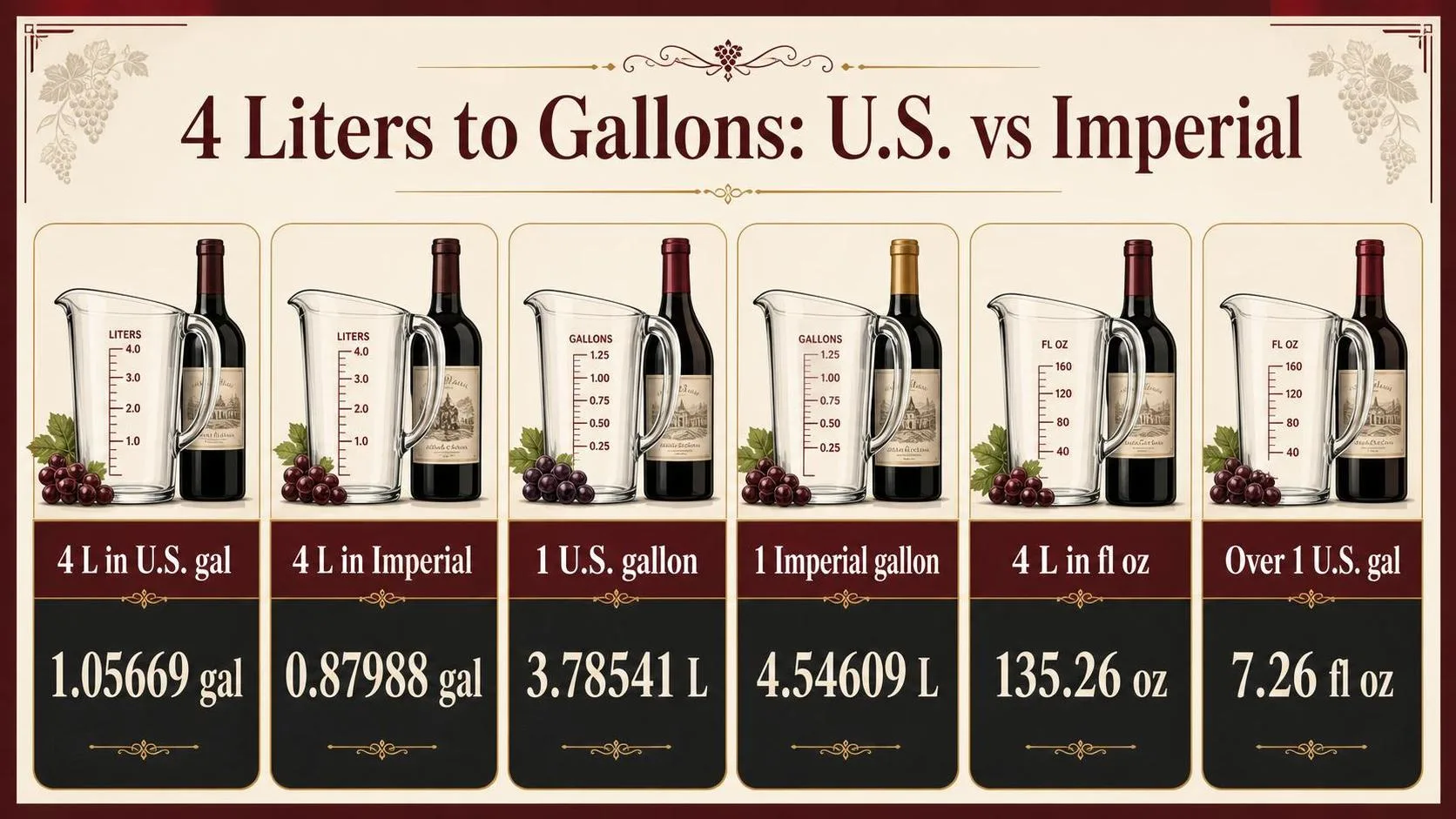 How Many Gallons Is 4 Liters? 1 4 Liters to Gallons: U.S. vs Imperial — key facts at a glance