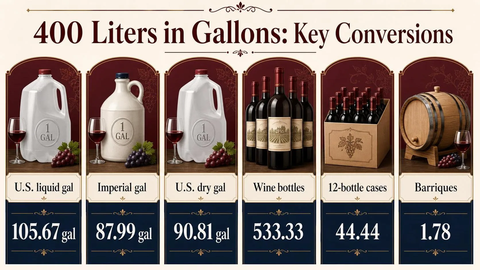 400 Liters in Gallons: Key Conversions — key facts at a glance
