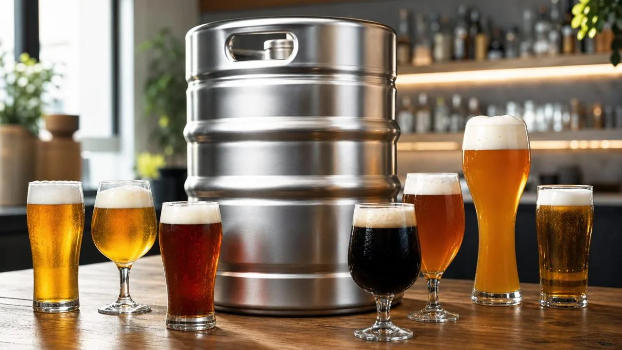 How Many Glasses Of Beer In A Keg