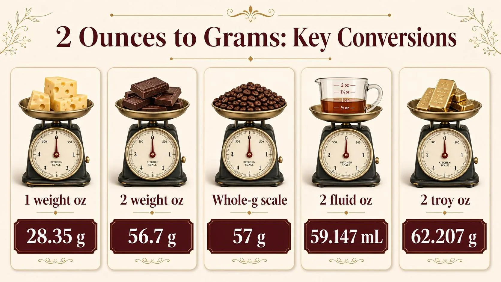 How Many Grams Is 2 Ounces? 1 2 Ounces to Grams: Key Conversions — key facts at a glance