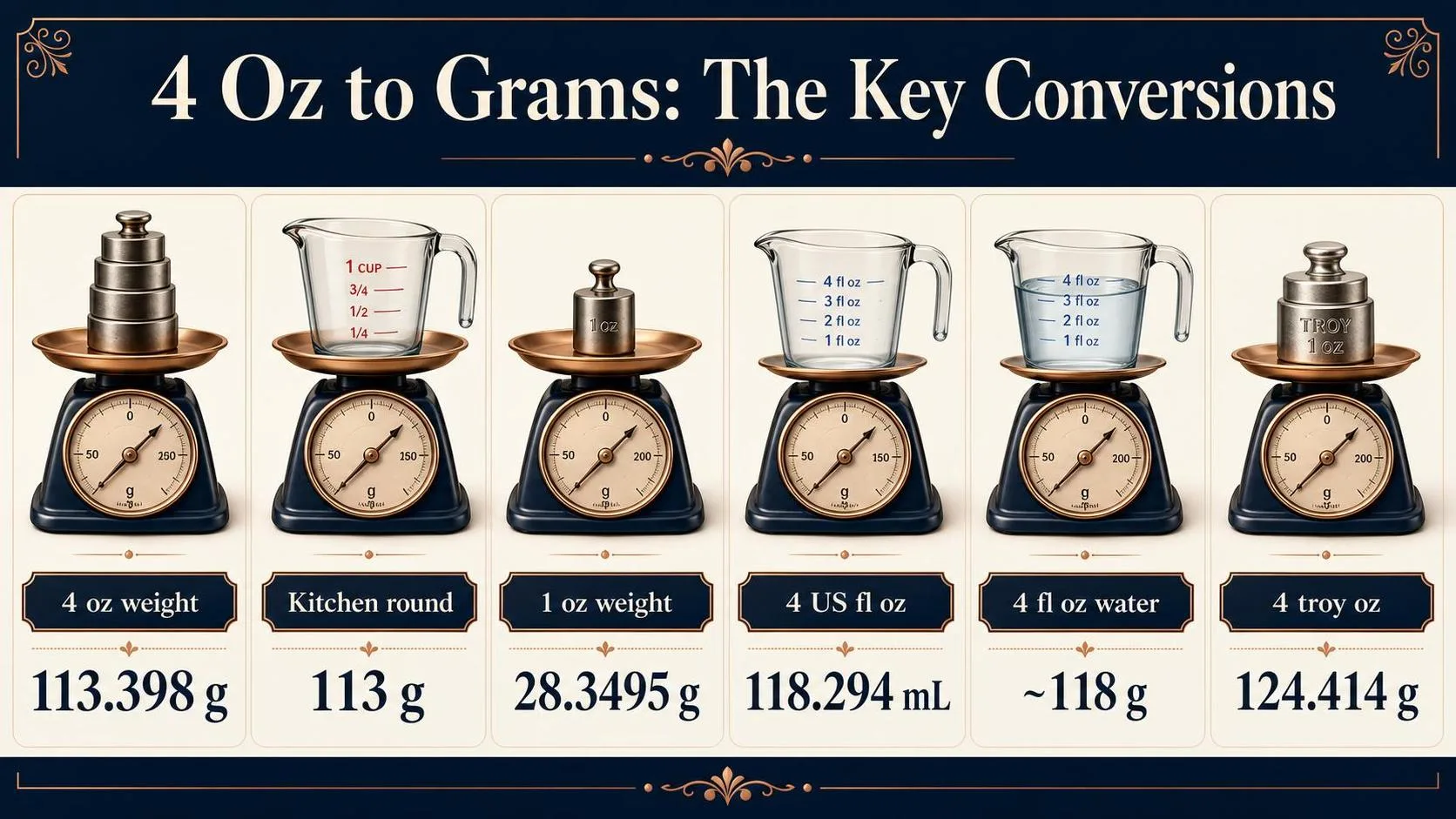 How Many Grams Is 4 Oz? 4 Ounces To Grams 1 4 Oz to Grams: The Key Conversions — key facts at a glance