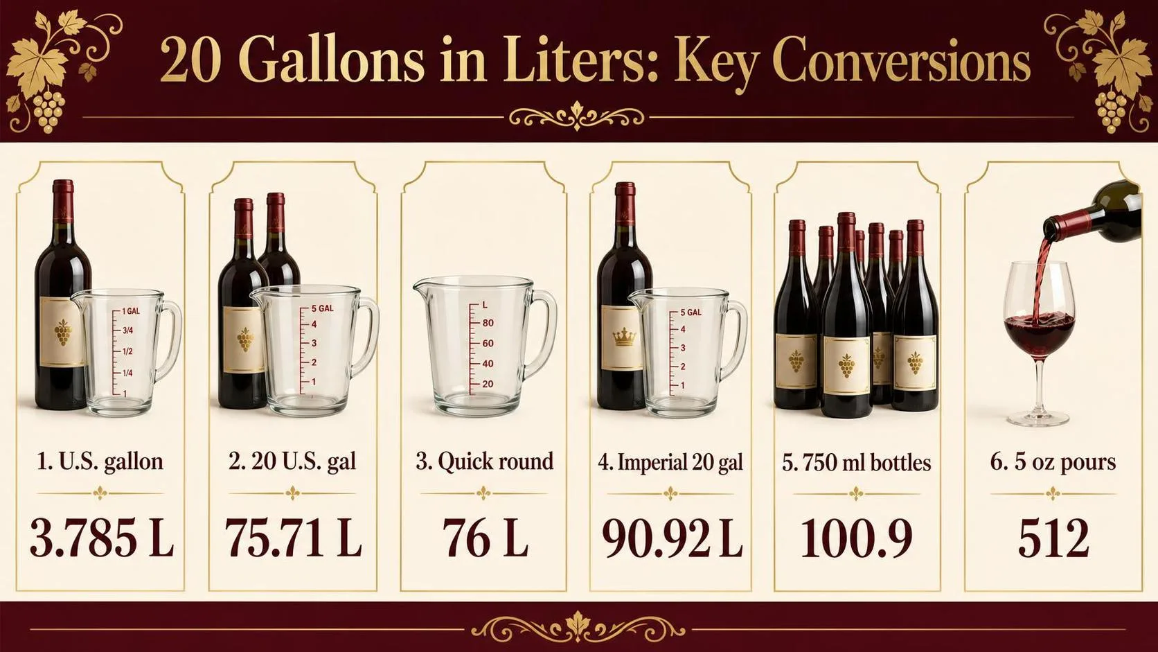 How Many Liters Is 20 Gallons? 1 20 Gallons in Liters: Key Conversions — key facts at a glance