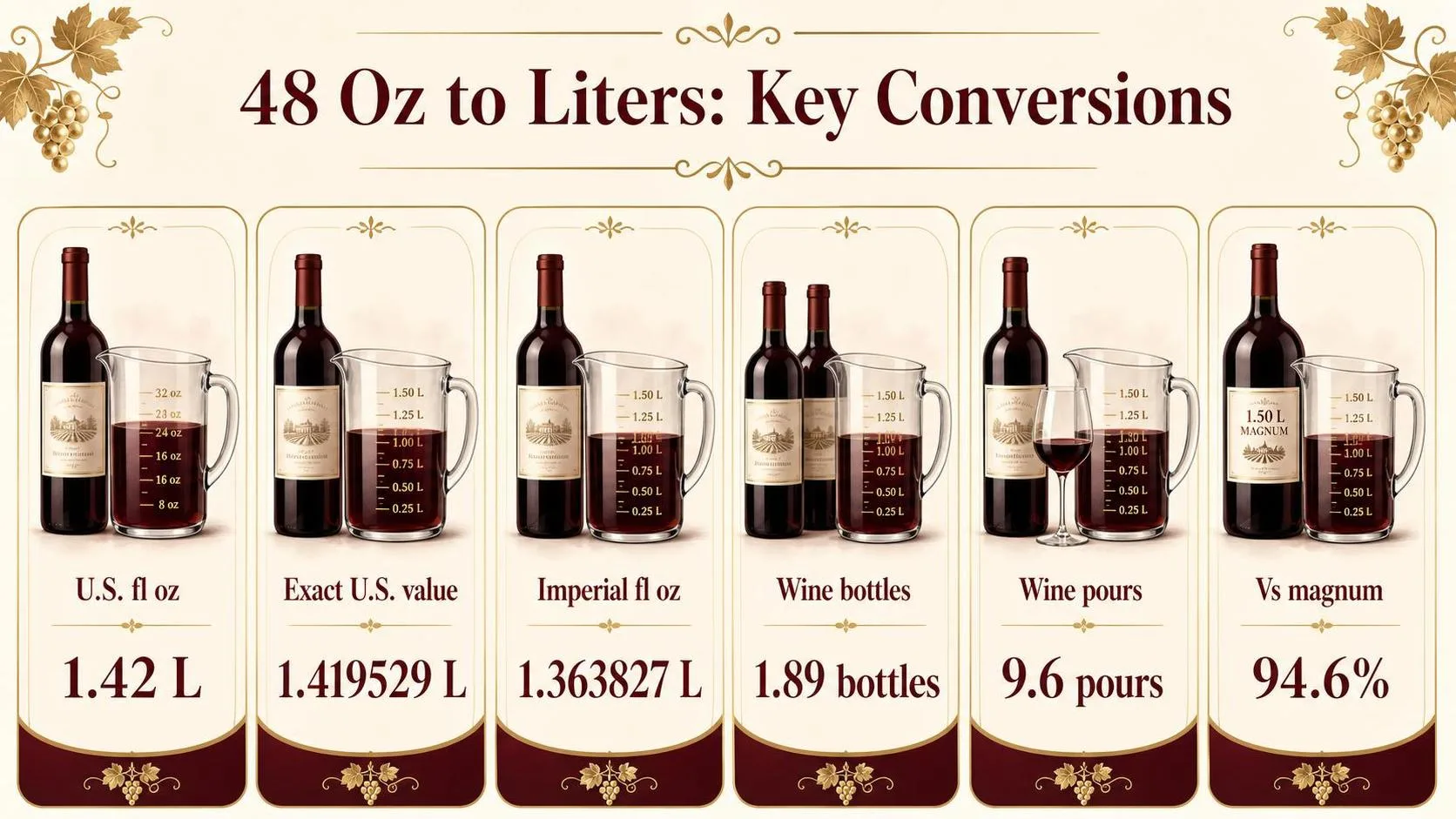 48 Oz to Liters: Key Conversions — key facts at a glance