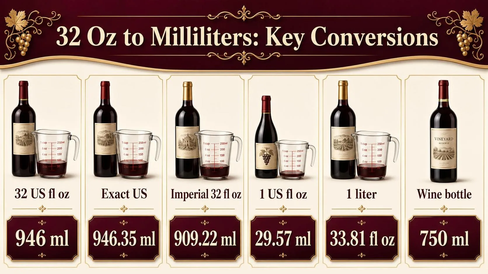 11 Essential Facts About How Many Ml Are In 32 Ounces (2026 Complete Conversion & Practical Usage Guide) 1 32 Oz to Milliliters: Key Conversions — key facts at a glance