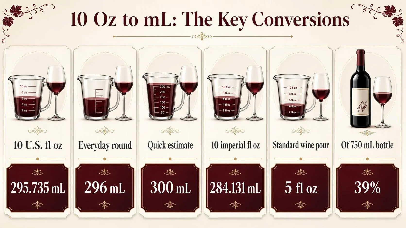 10 Oz to mL: The Key Conversions — key facts at a glance