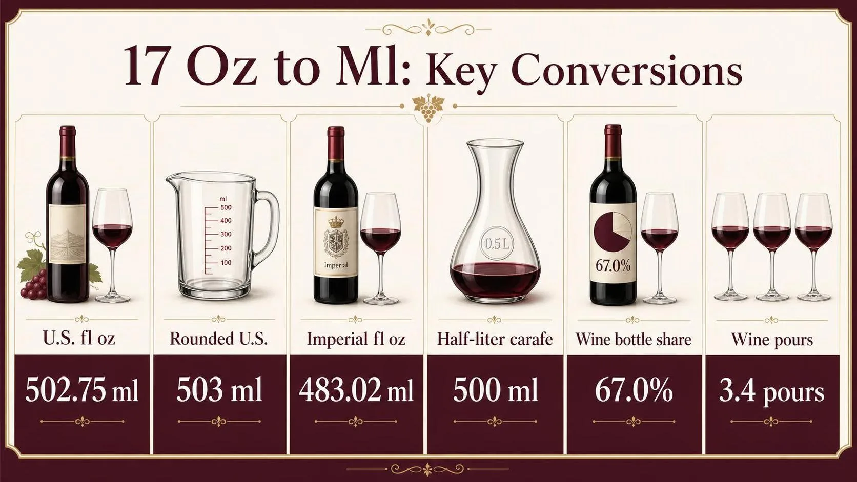 17 Oz to Ml: Key Conversions — key facts at a glance