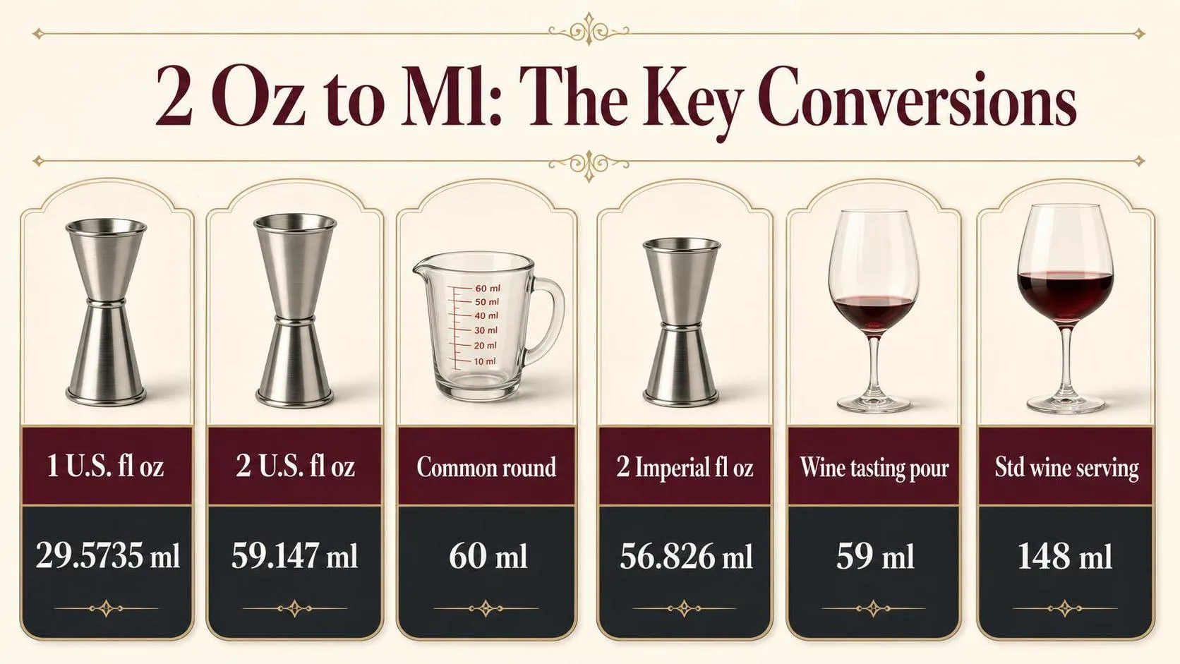 Powerful Guide: How Many Ml Is 2 Oz? (Must-Know Conversion Explained!) 1 2 Oz to Ml: The Key Conversions β key facts at a glance