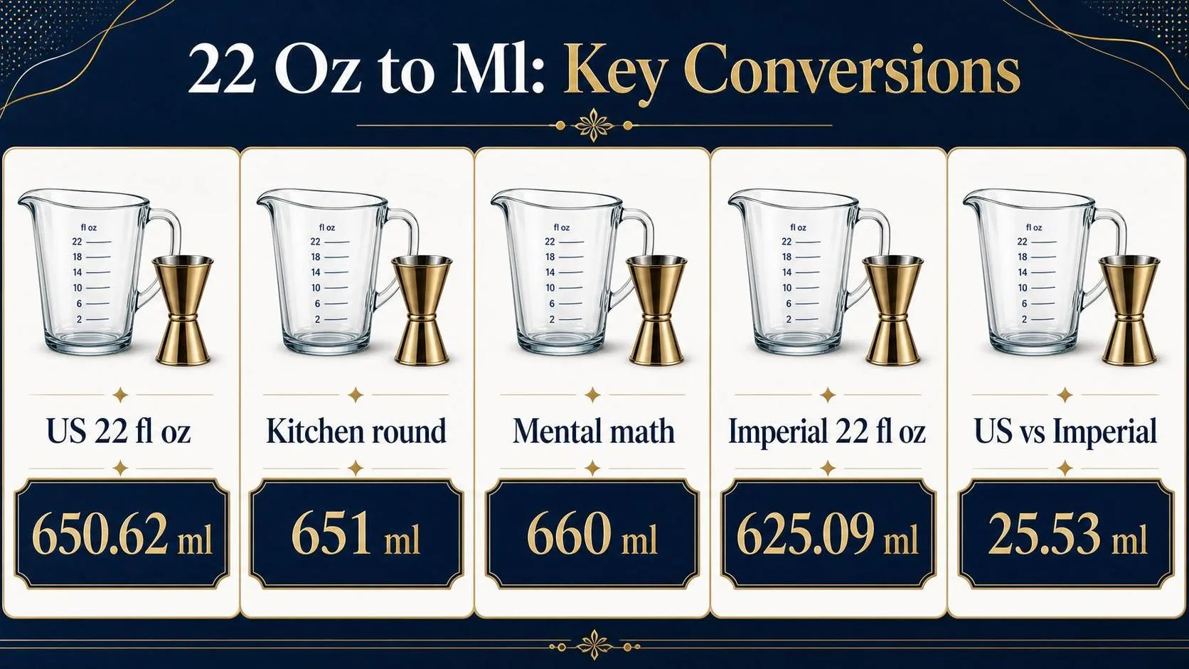 How Many Ml Is 22 Oz? – An Experience-Based, Practical Conversion Guide You Can Rely On 1 22 Oz to Ml: Key Conversions — key facts at a glance
