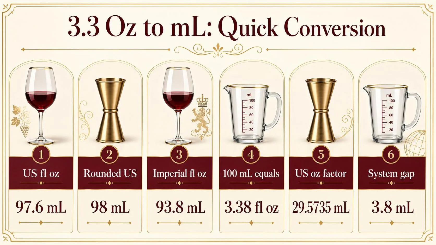 How Many Ml Is 3.3 Oz? 1 3.3 Oz to mL: Quick Conversion — key facts at a glance