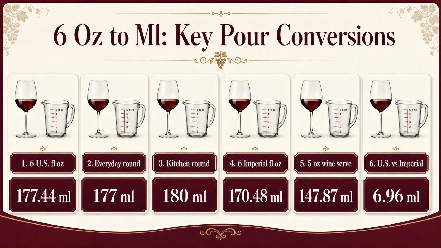 6 Oz to Ml: Key Pour Conversions — key facts at a glance